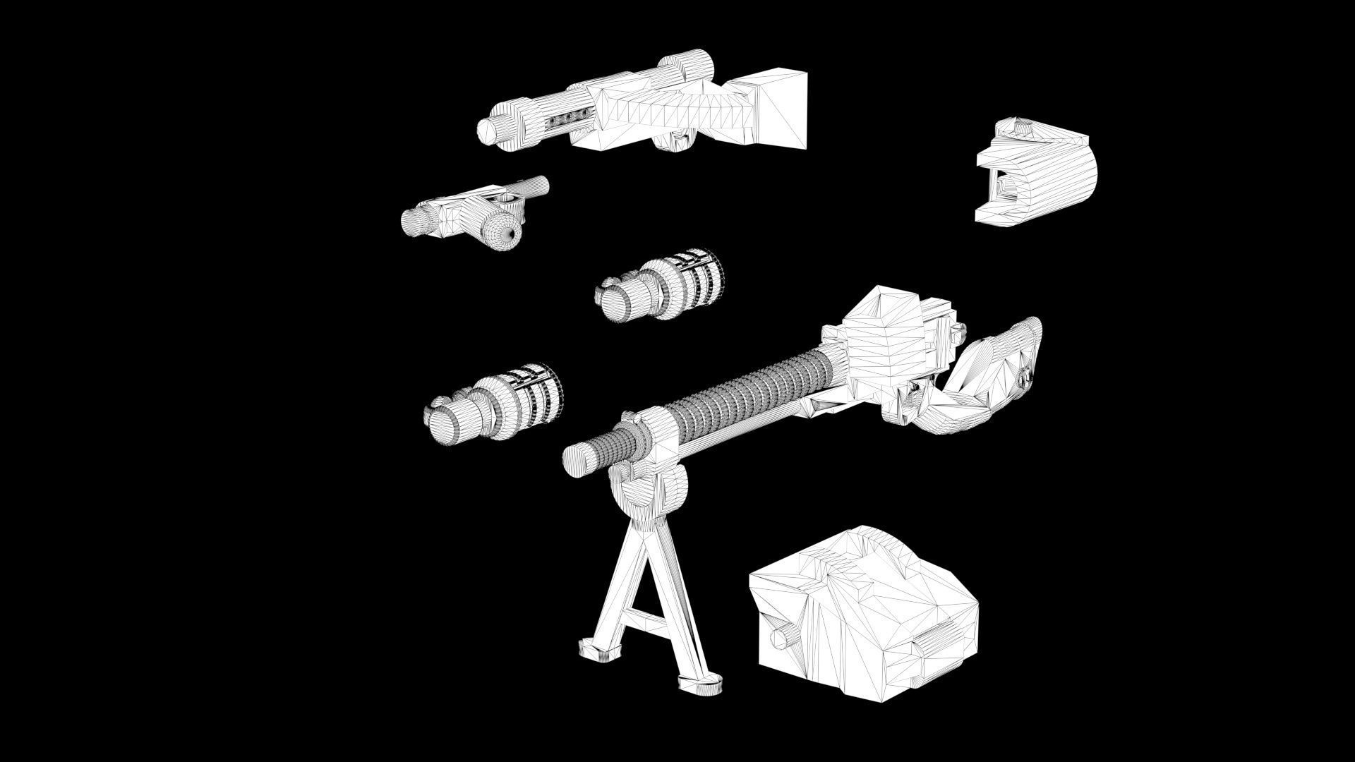Lego Weapon Collections 3D model_11