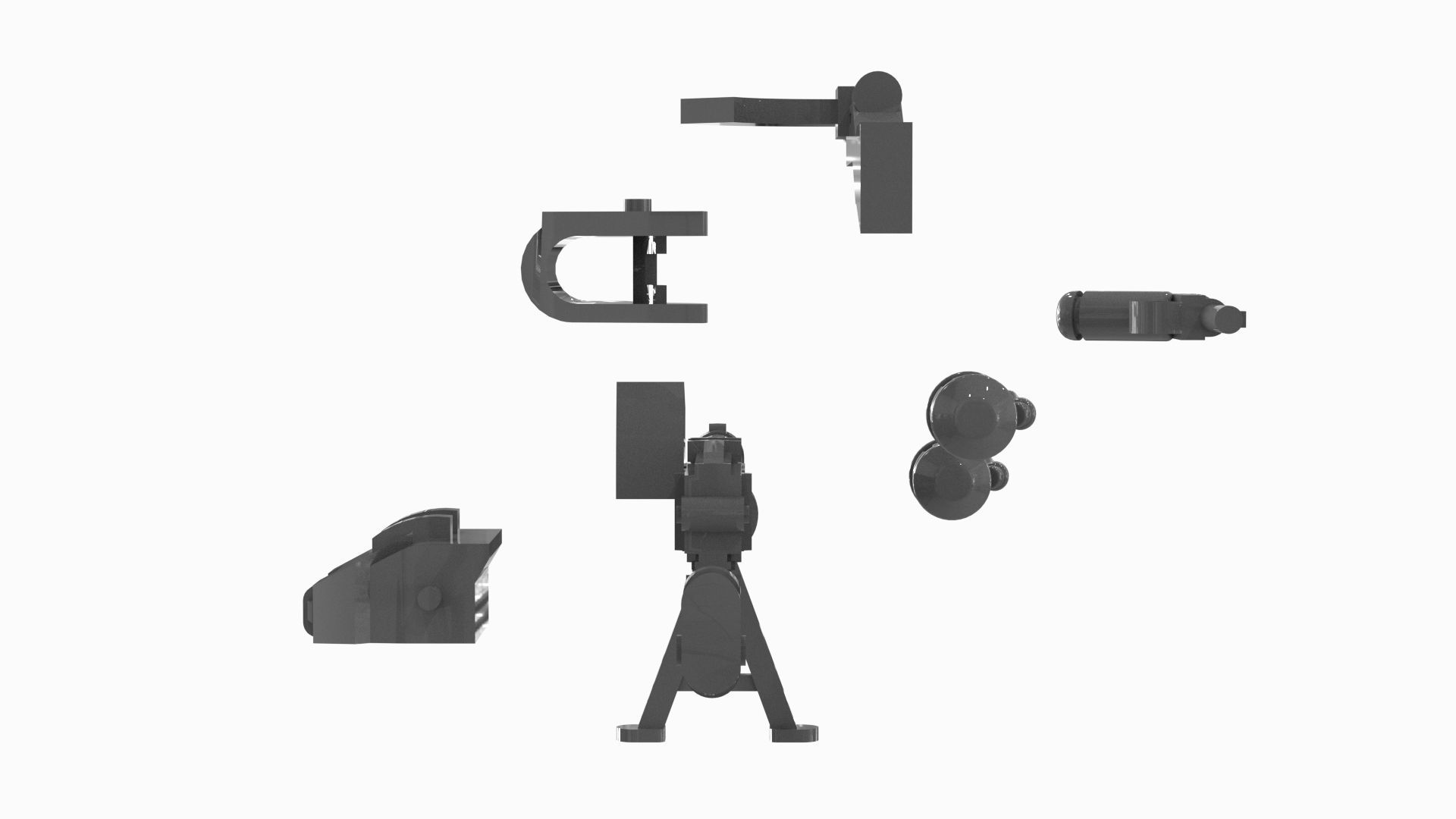 Lego Weapon Collections 3D model_4