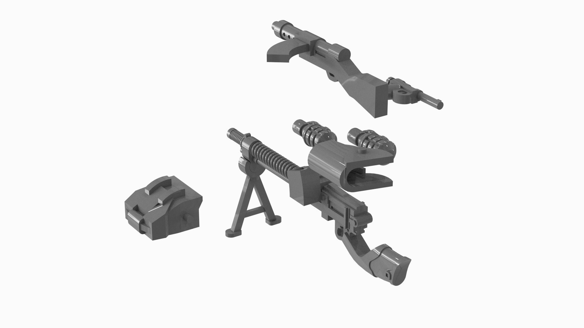 Lego Weapon Collections 3D model_10