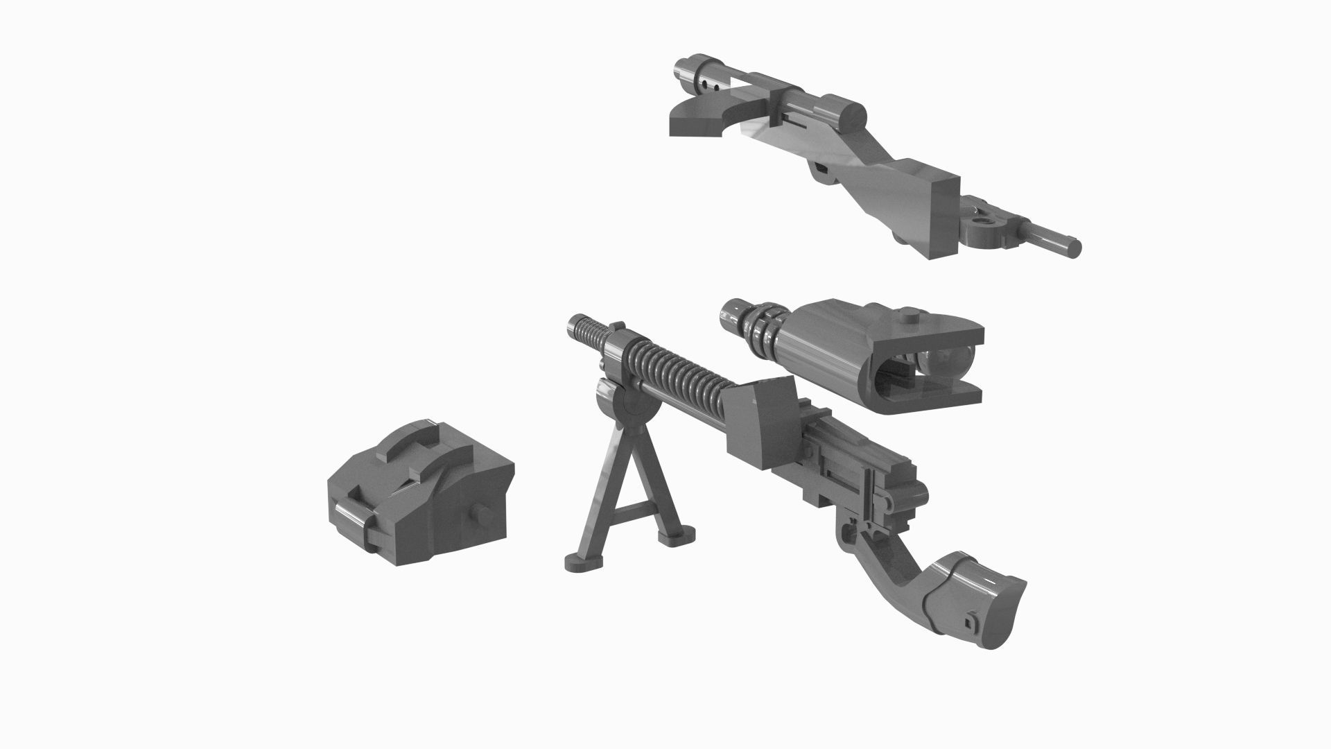 Lego Weapon Collections 3D model_3