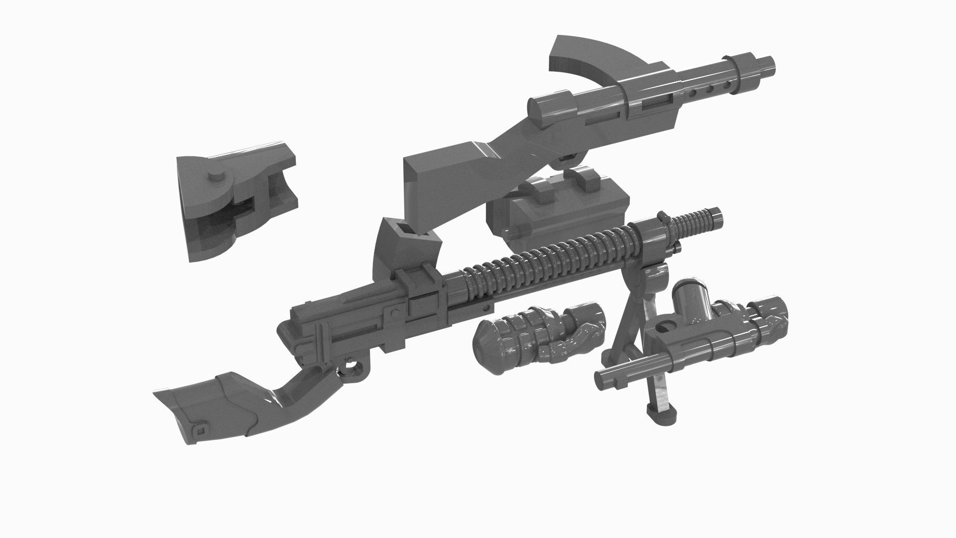 Lego Weapon Collections 3D model_5