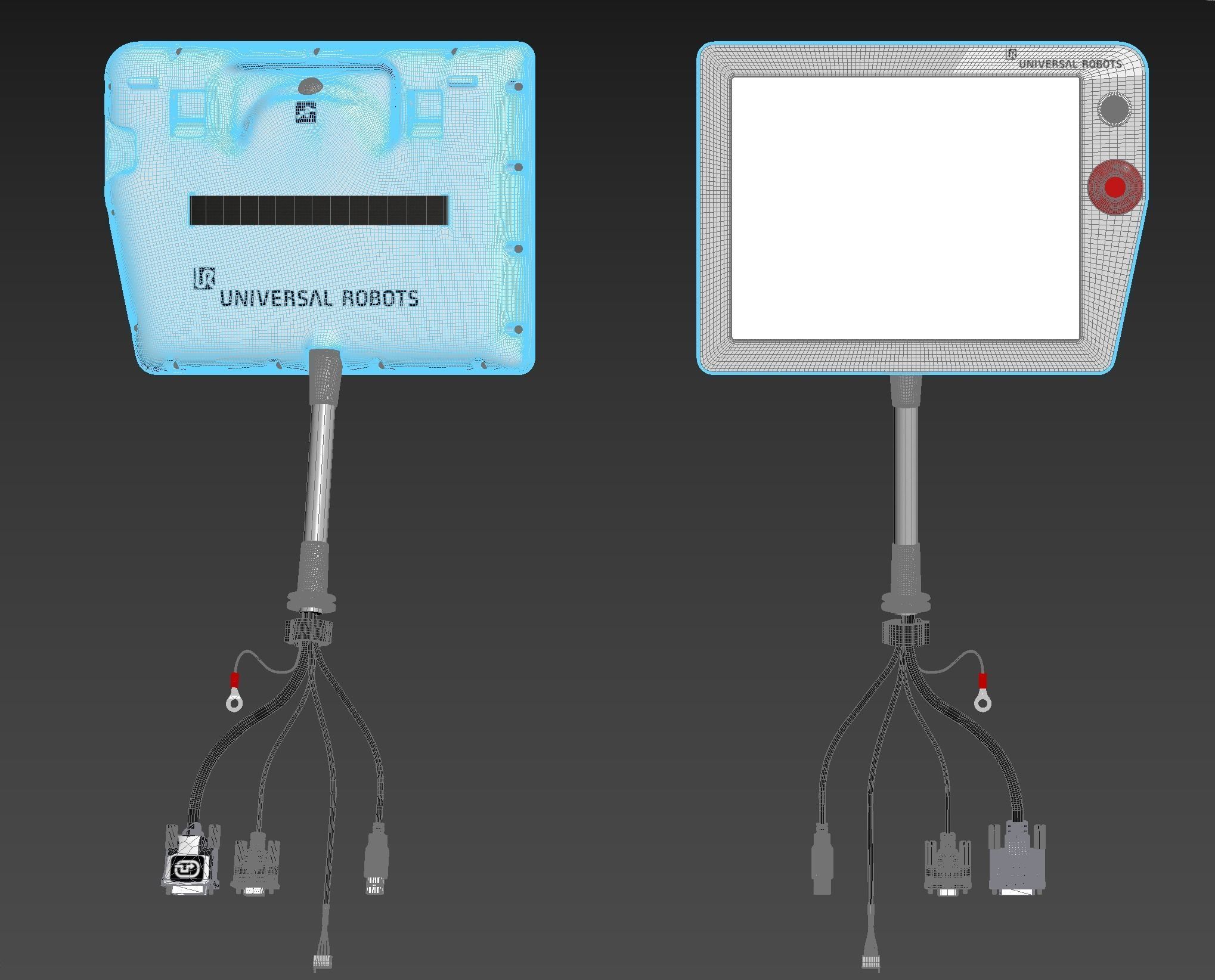 Teach Pendant 3D model_2