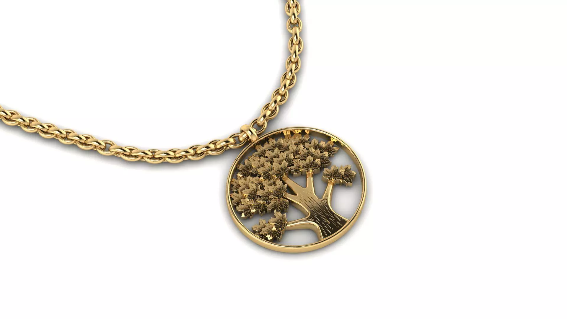 Hip Hop Fashion Tree Pendant 3d Printable Model 3D print model