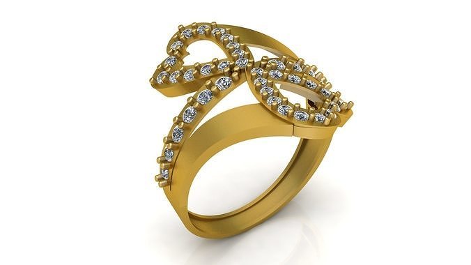 Luxury Engagement Diamond Ring 3d Printable Model 3D print model
