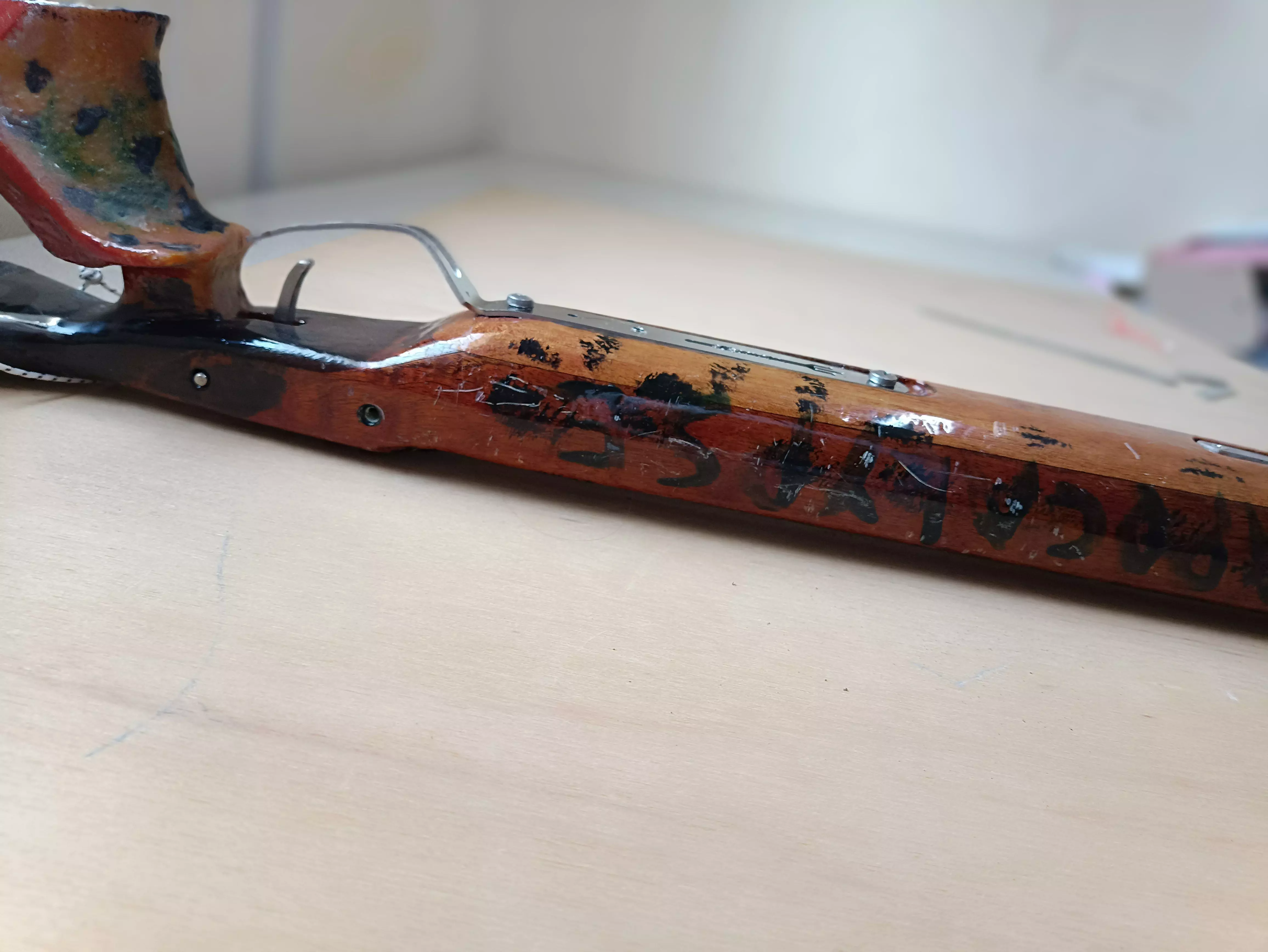 Integrated Trigger Guard and Reel Support 3D print model