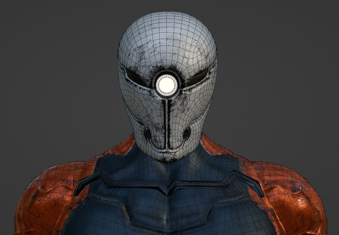 Gray Fox - Game Ready Low-poly 3D model_4