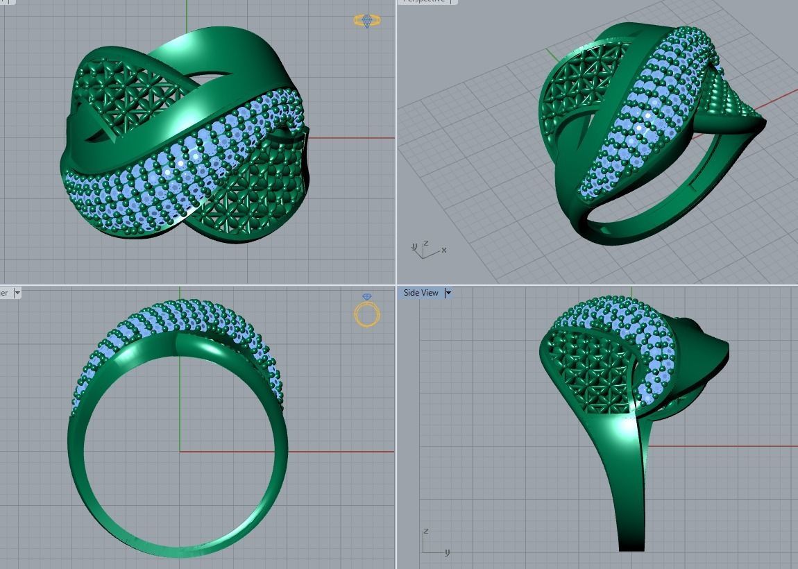 jewelry ring 3D print model_4