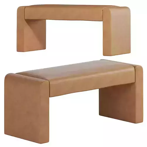 Annaleise Faux Leather Waterfall Bench by Wade Logan