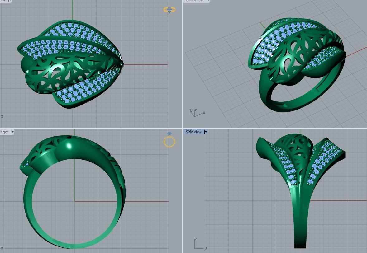 jewelry ring 3D print model_4
