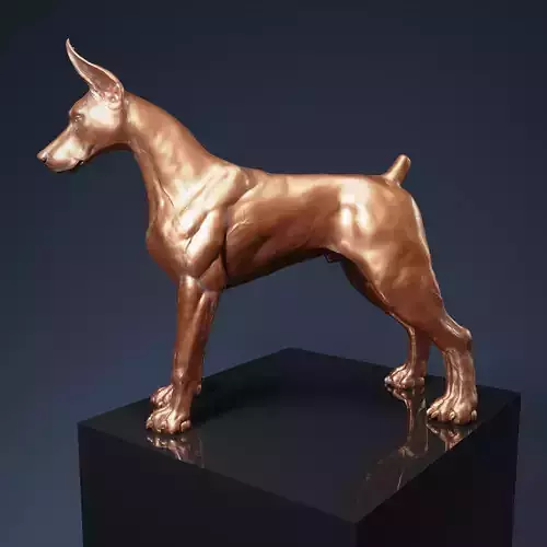 Doberman Pinscher 3D print model