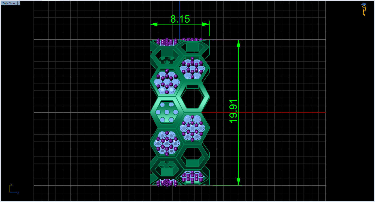 Honeycomb Ring with Round Diamond 3D print model_5