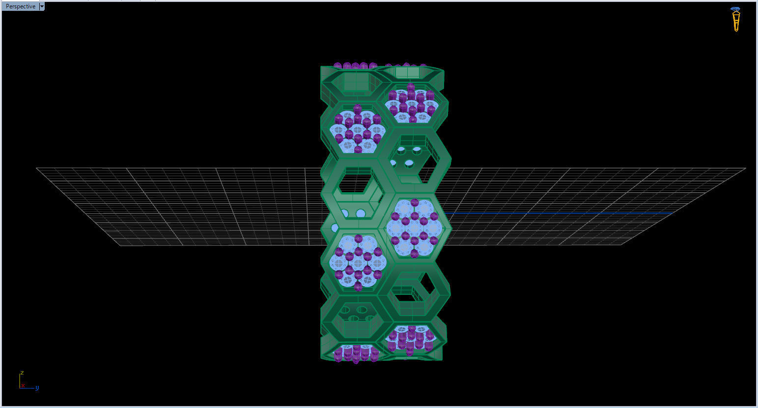 Honeycomb Ring with Round Diamond 3D print model_13