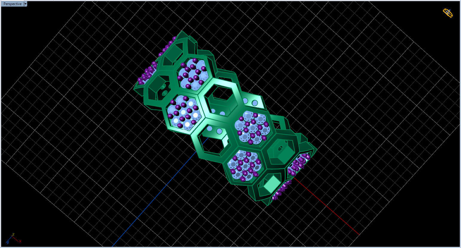 Honeycomb Ring with Round Diamond 3D print model_37
