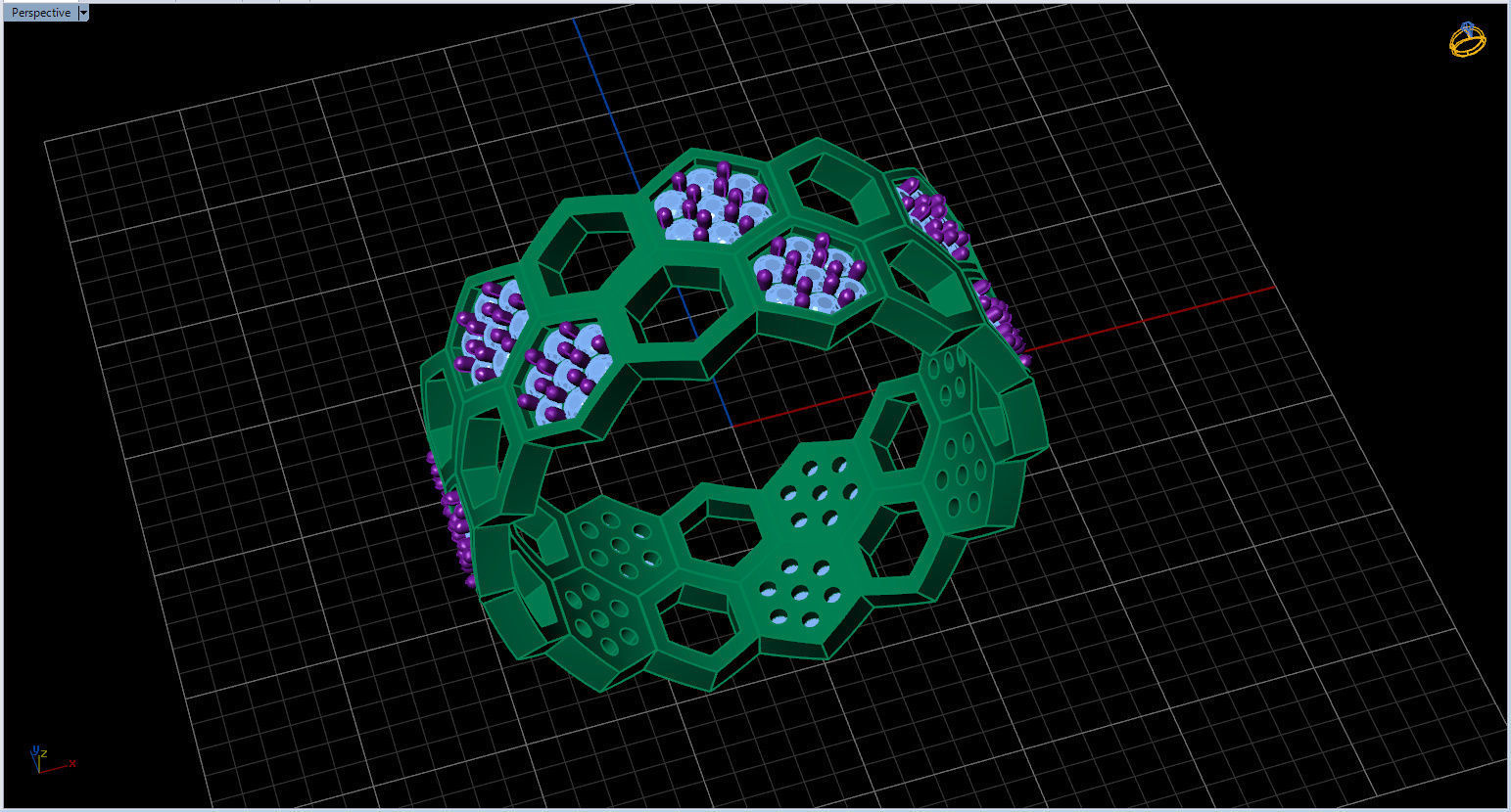 Honeycomb Ring with Round Diamond 3D print model_8