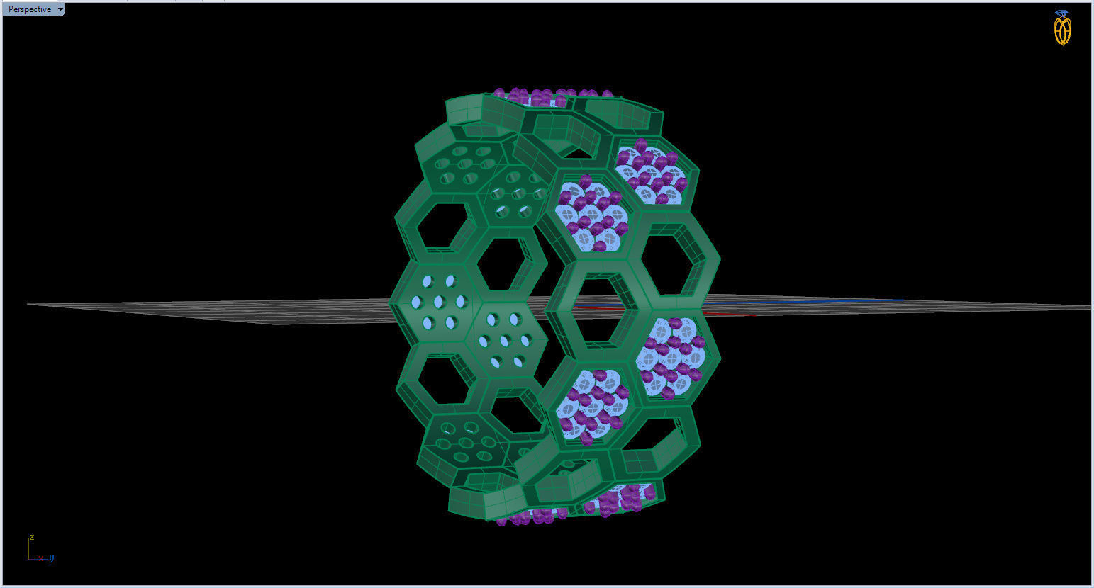 Honeycomb Ring with Round Diamond 3D print model_58