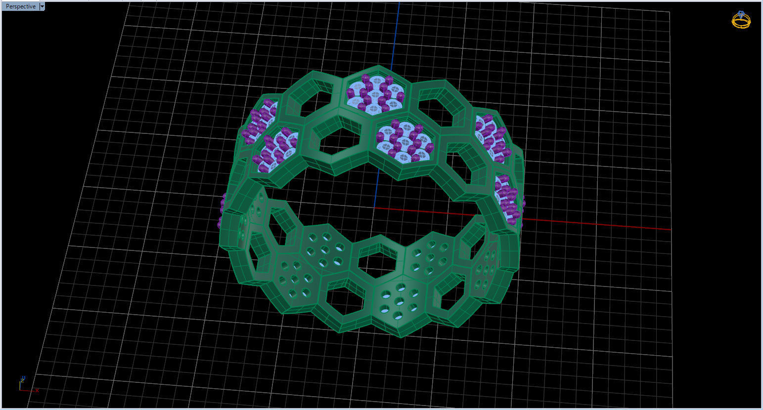 Honeycomb Ring with Round Diamond 3D print model_26