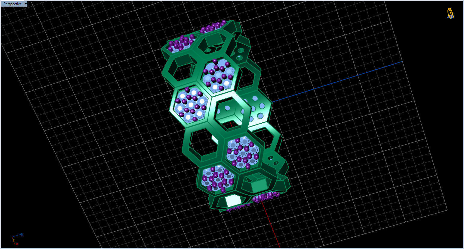Honeycomb Ring with Round Diamond 3D print model_43