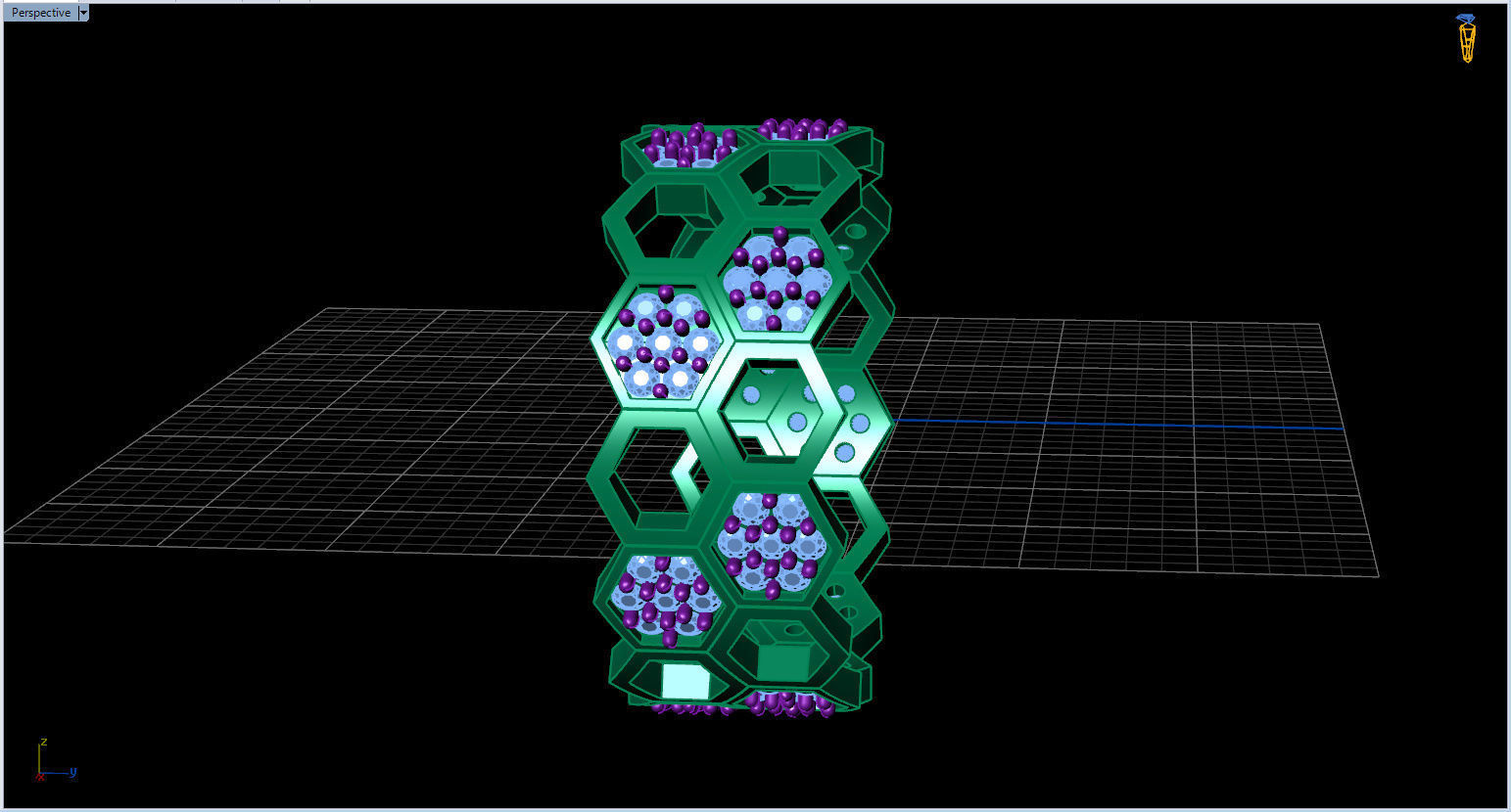 Honeycomb Ring with Round Diamond 3D print model_40