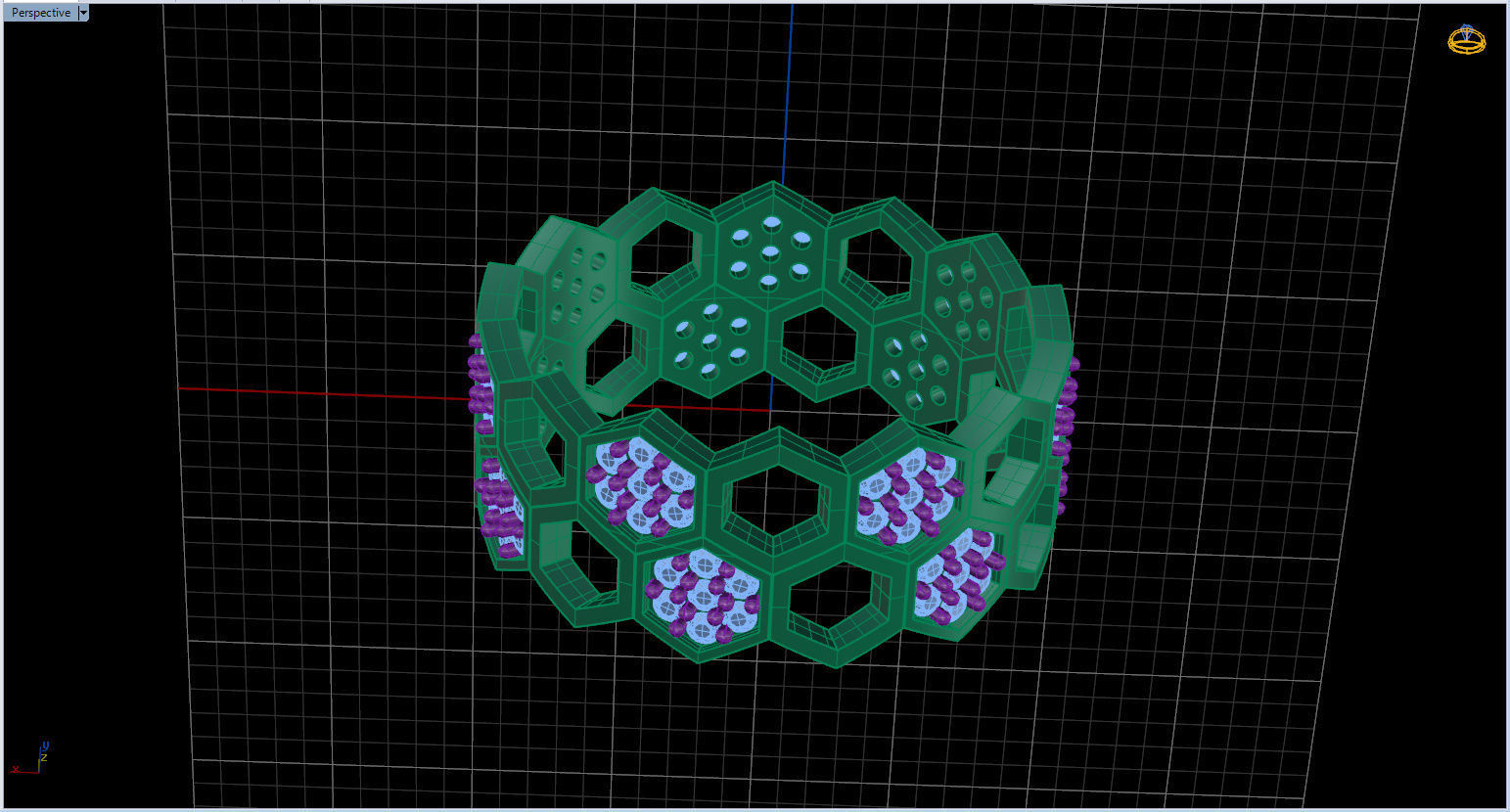 Honeycomb Ring with Round Diamond 3D print model_60