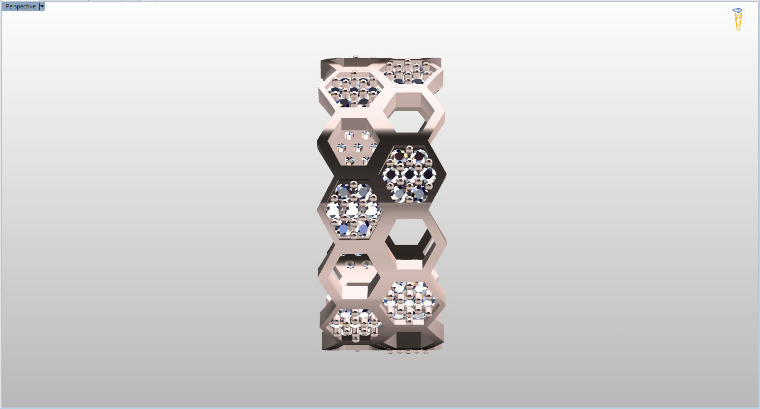 Honeycomb Ring with Round Diamond 3D print model_16