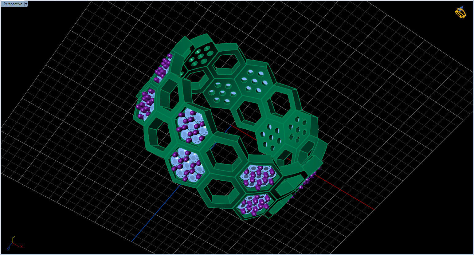Honeycomb Ring with Round Diamond 3D print model_39