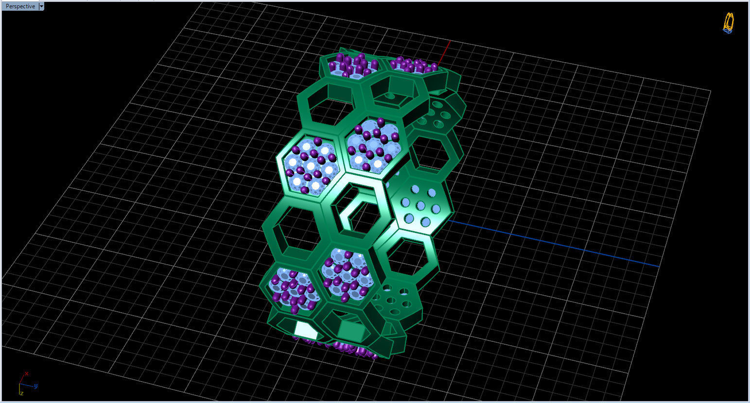 Honeycomb Ring with Round Diamond 3D print model_47