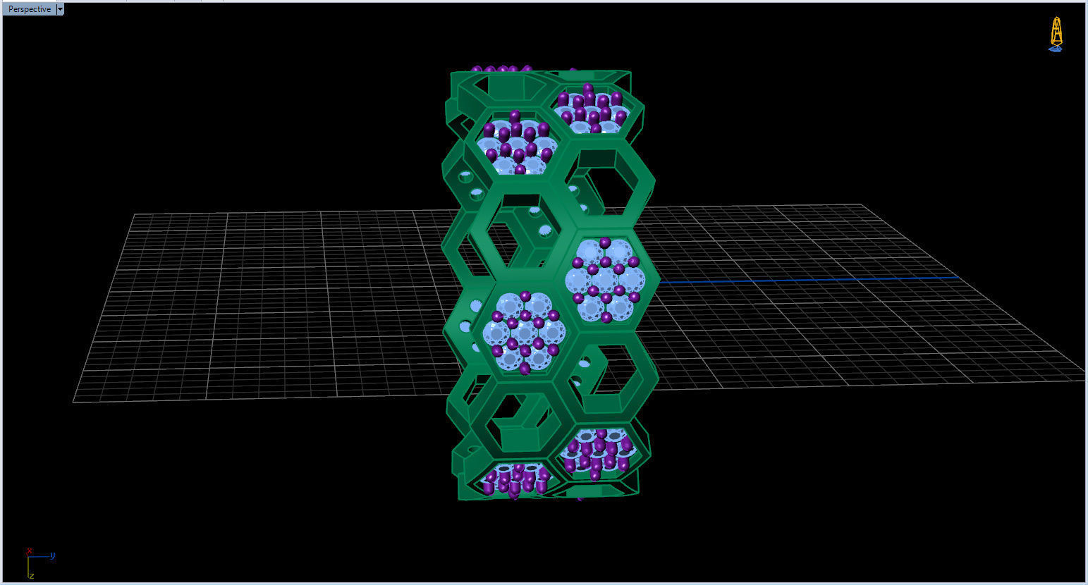 Honeycomb Ring with Round Diamond 3D print model_32