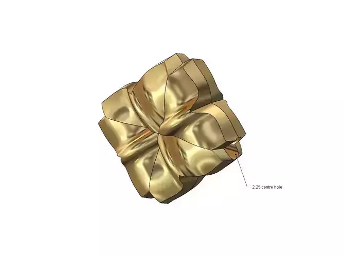 Vintage rosette bracelet charm spacer bead