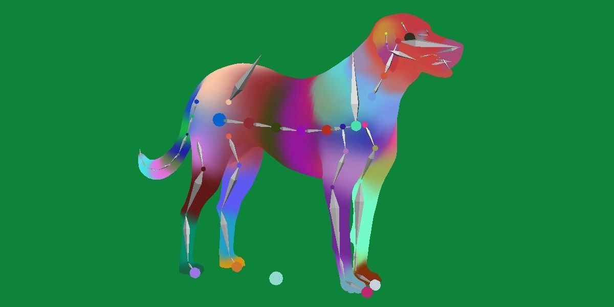 Akbash Dog Low-poly 3D model_18