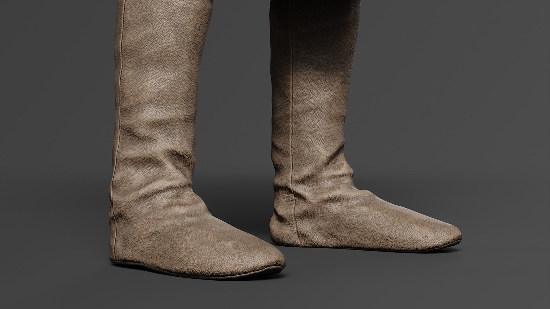 Medieval Southern Warrior Spearman 3D character model Low-poly 3D model_8