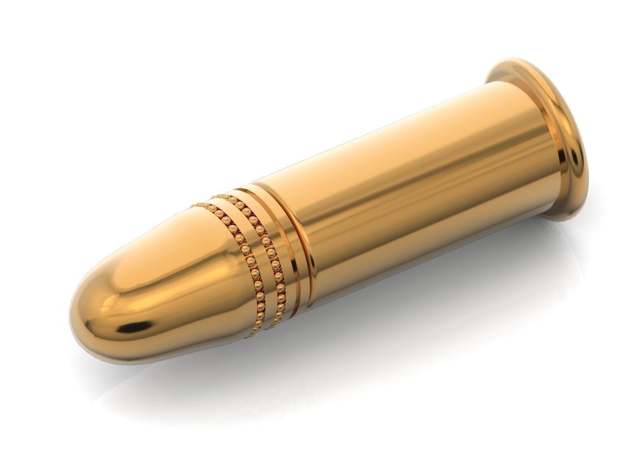 Bullet pendant 1275 3D print model_15