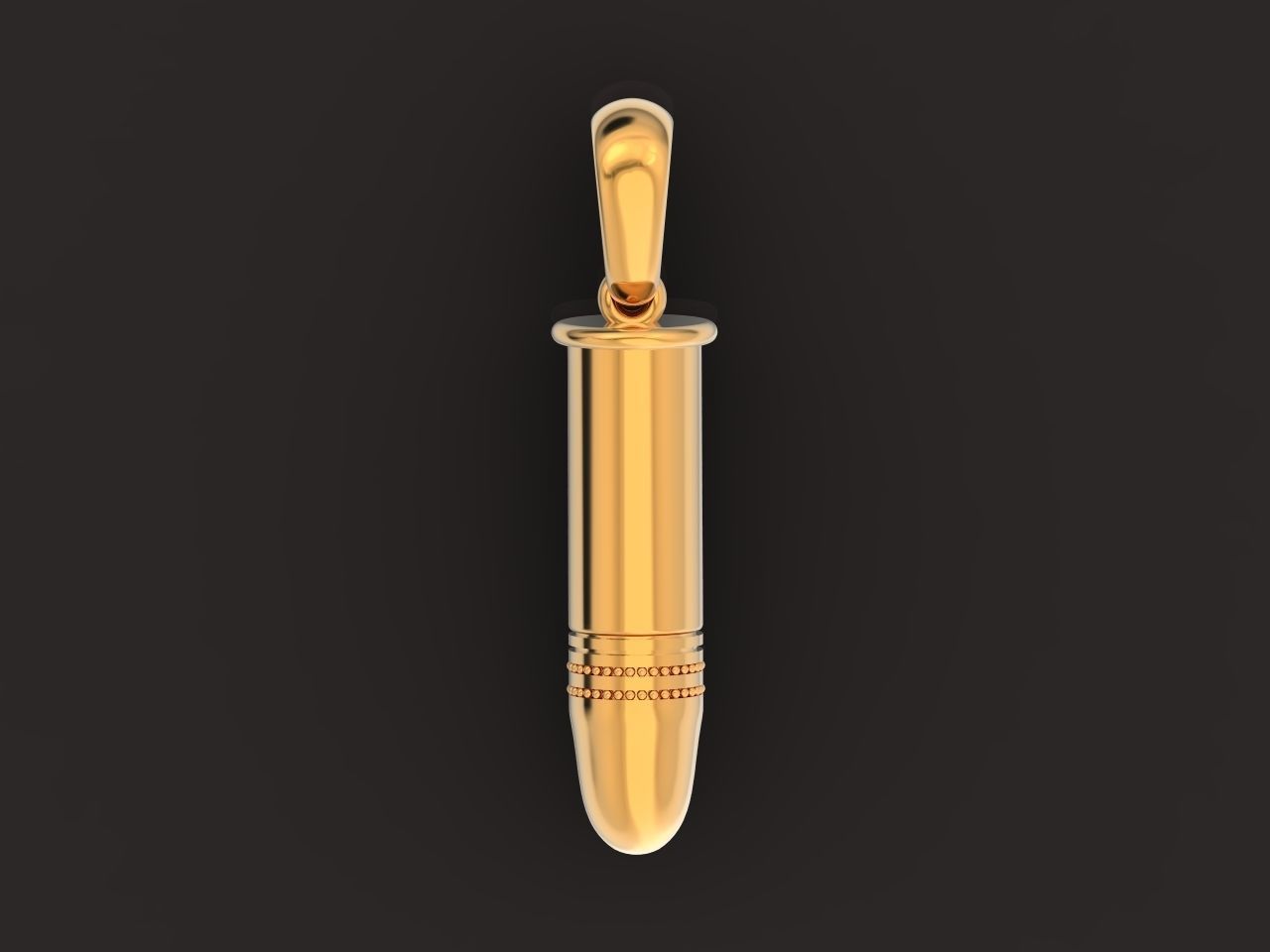 Bullet pendant 1275 3D print model_16