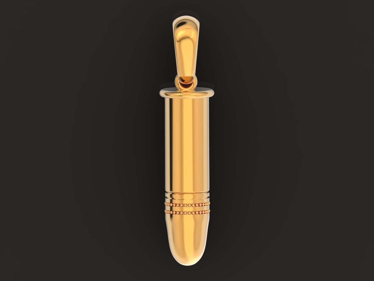 Bullet pendant 1275 3D print model_9