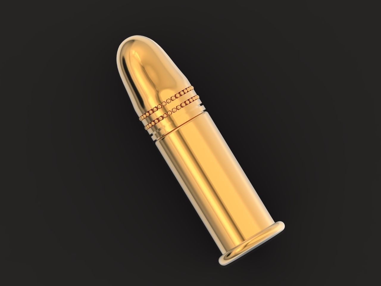Bullet pendant 1275 3D print model_1