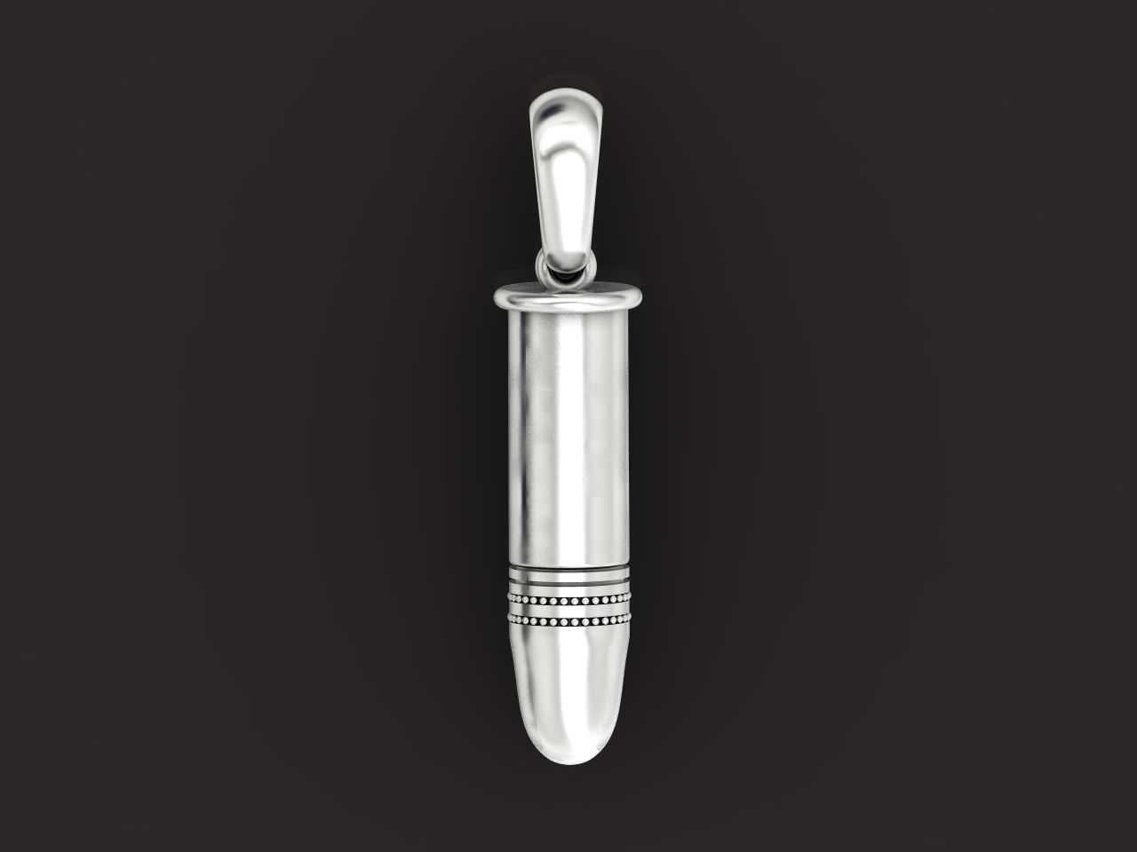Bullet pendant 1275 3D print model_2