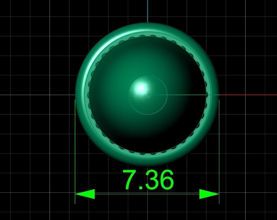 Bullet pendant 1275 3D print model_7