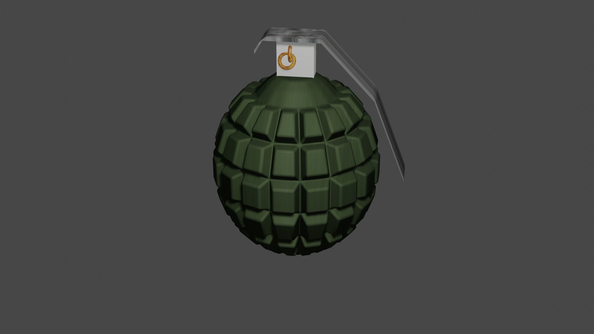 High-Detail 3D Model of Grenade Low-poly 3D model_5