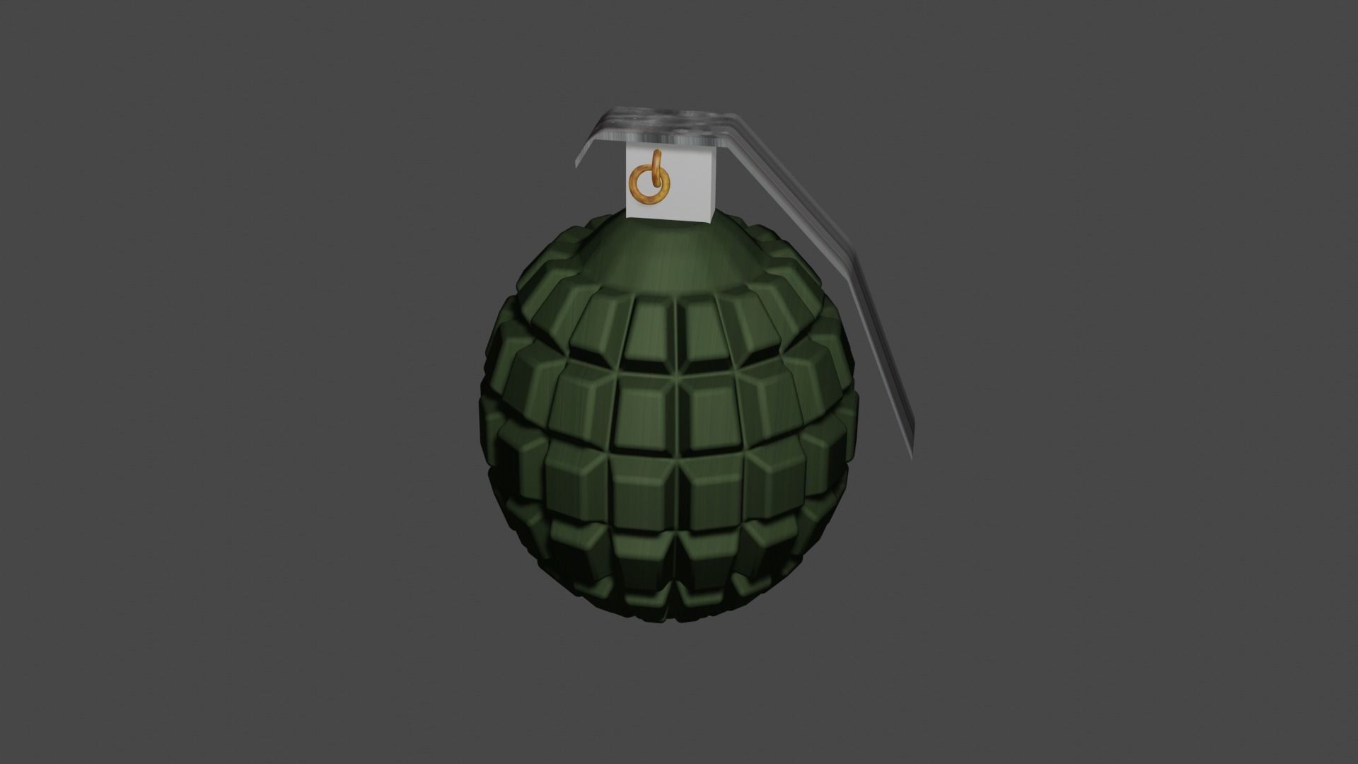High-Detail 3D Model of Grenade Low-poly 3D model_7