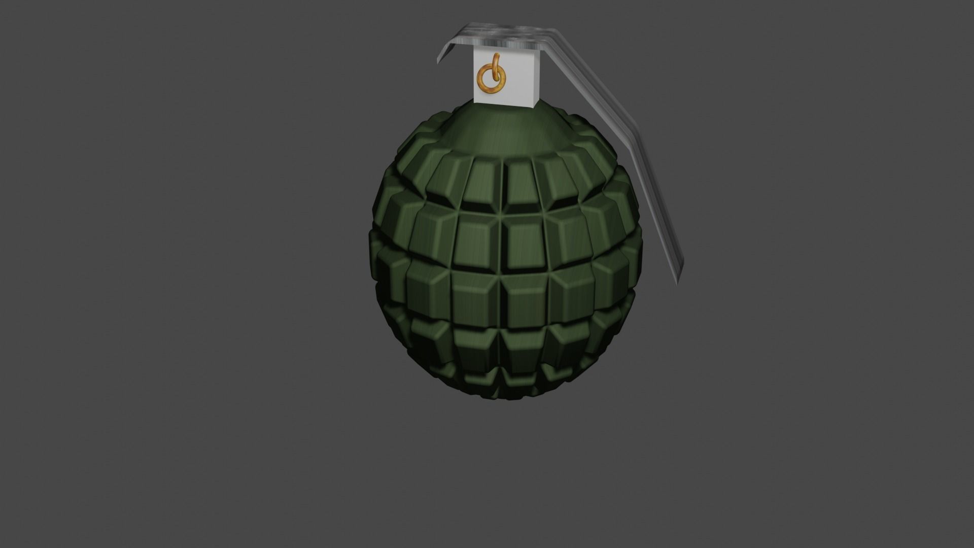High-Detail 3D Model of Grenade Low-poly 3D model_2