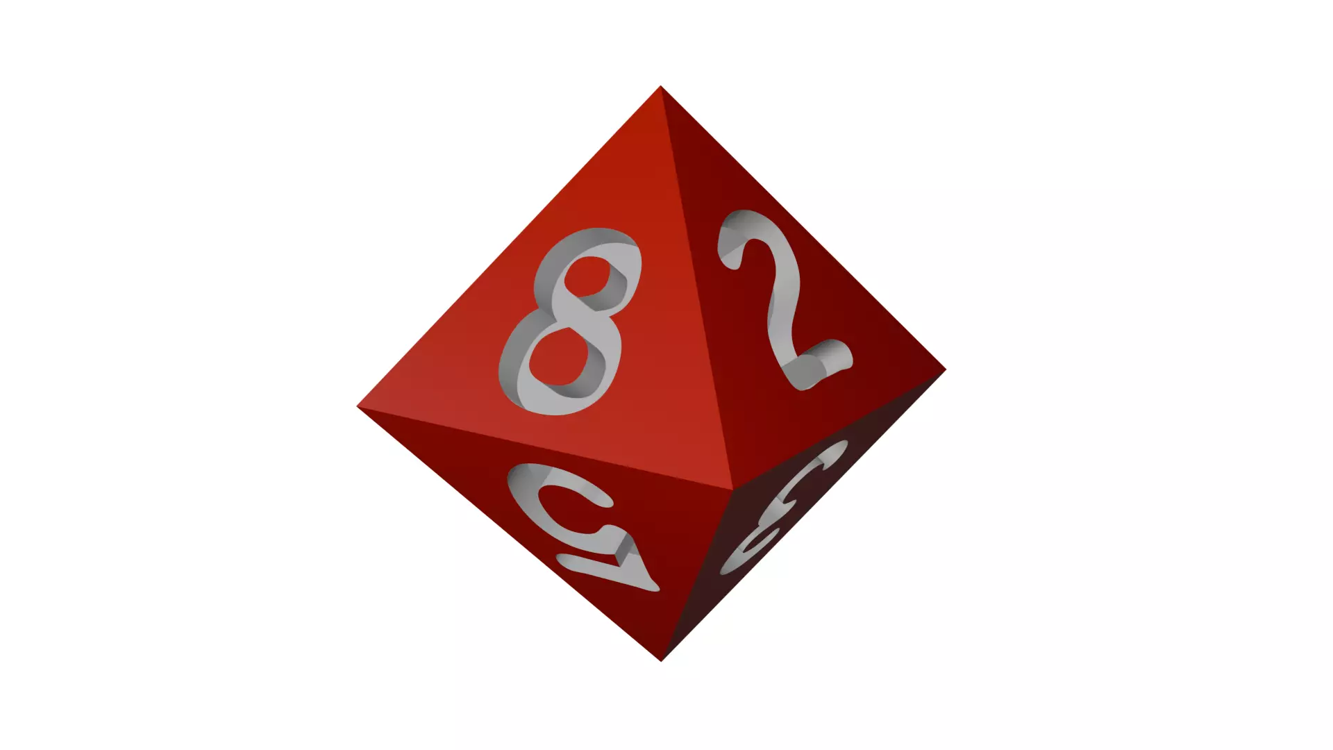Dungeons and Dragons D8 Die Re-Modeled 3D model_0