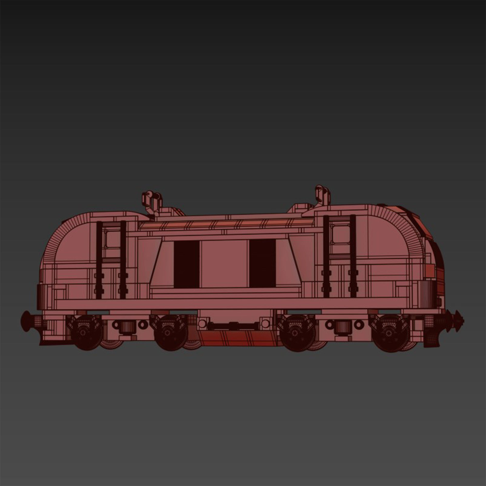 60336 Freight Train 3D model_7