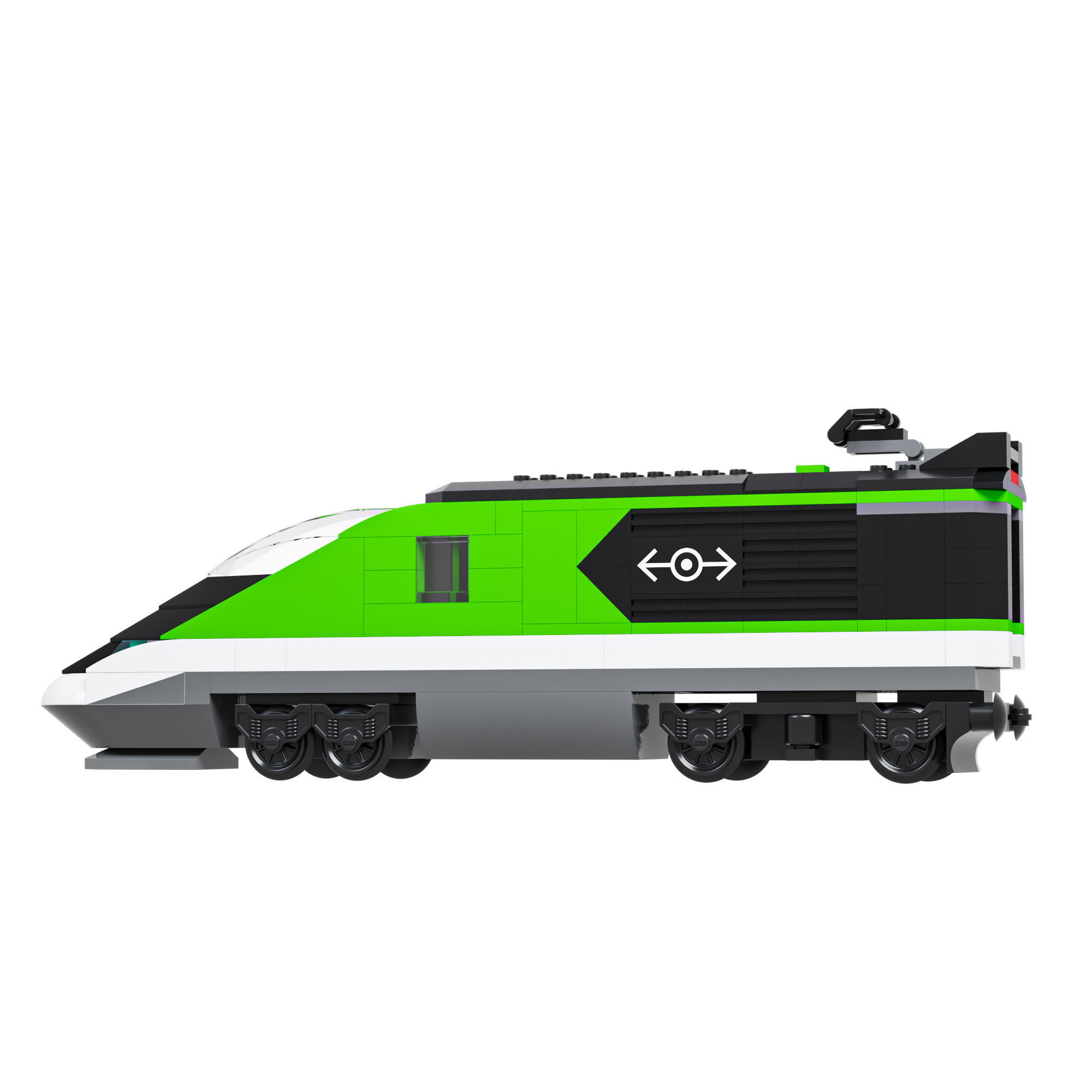 Lego Express Passenger Train 3D model_3