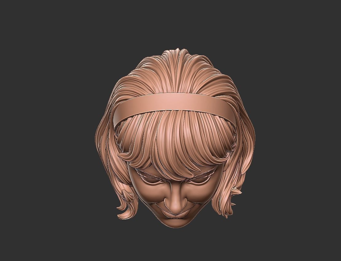 Gwen Stacy Head 3D print model_4