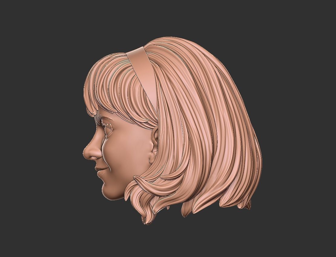 Gwen Stacy Head 3D print model_3