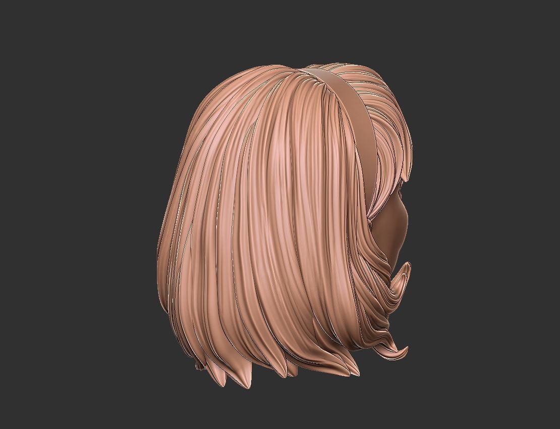 Gwen Stacy Head 3D print model_6