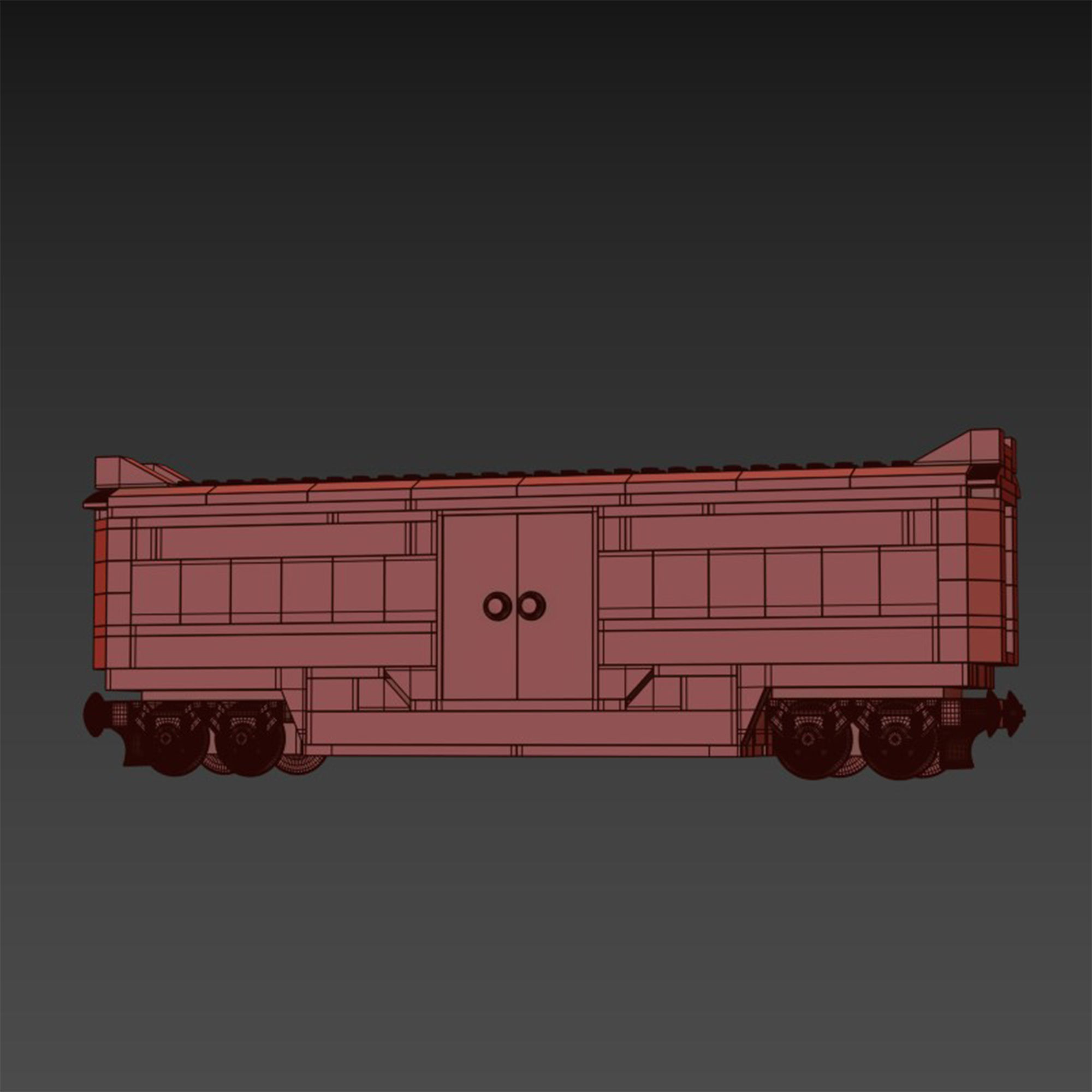 Lego Express Passenger Vagone 3D model_7