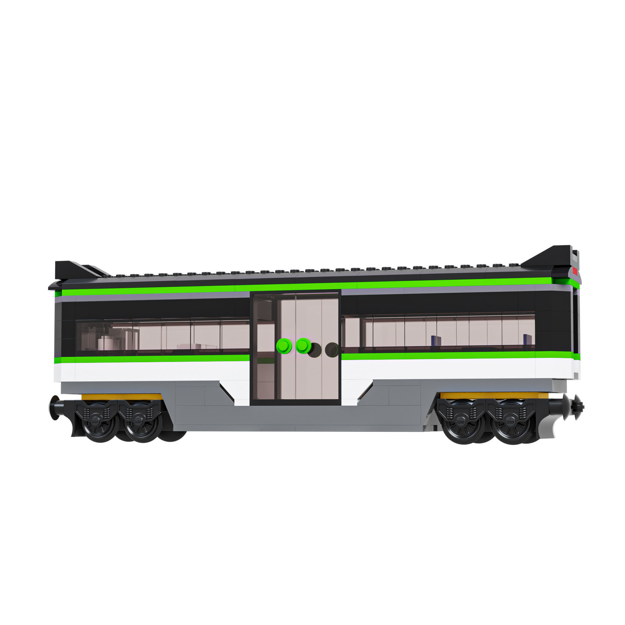 Lego Express Passenger Vagone 3D model_3