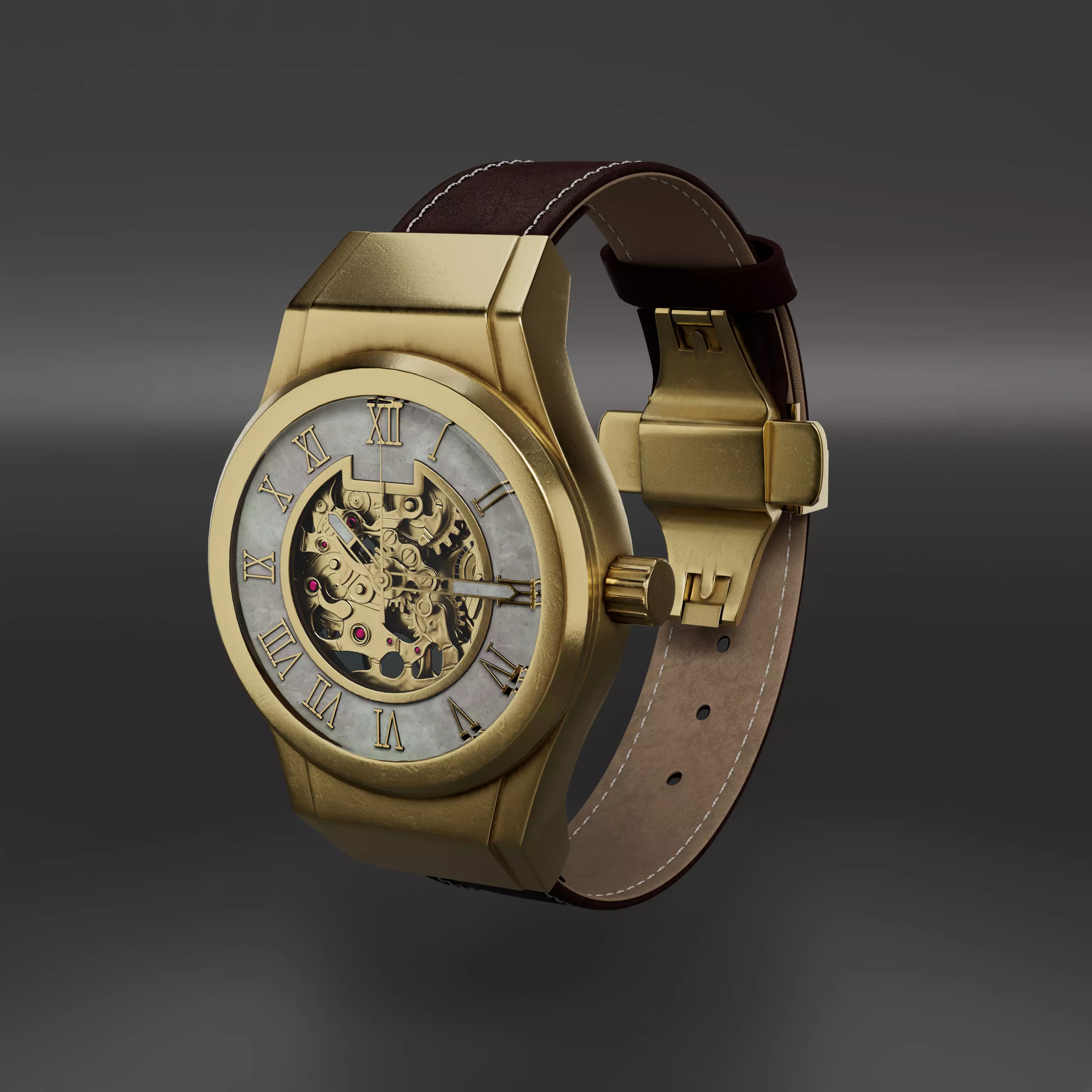 High-Quality 3D Wrist Watch Model 3D model_0