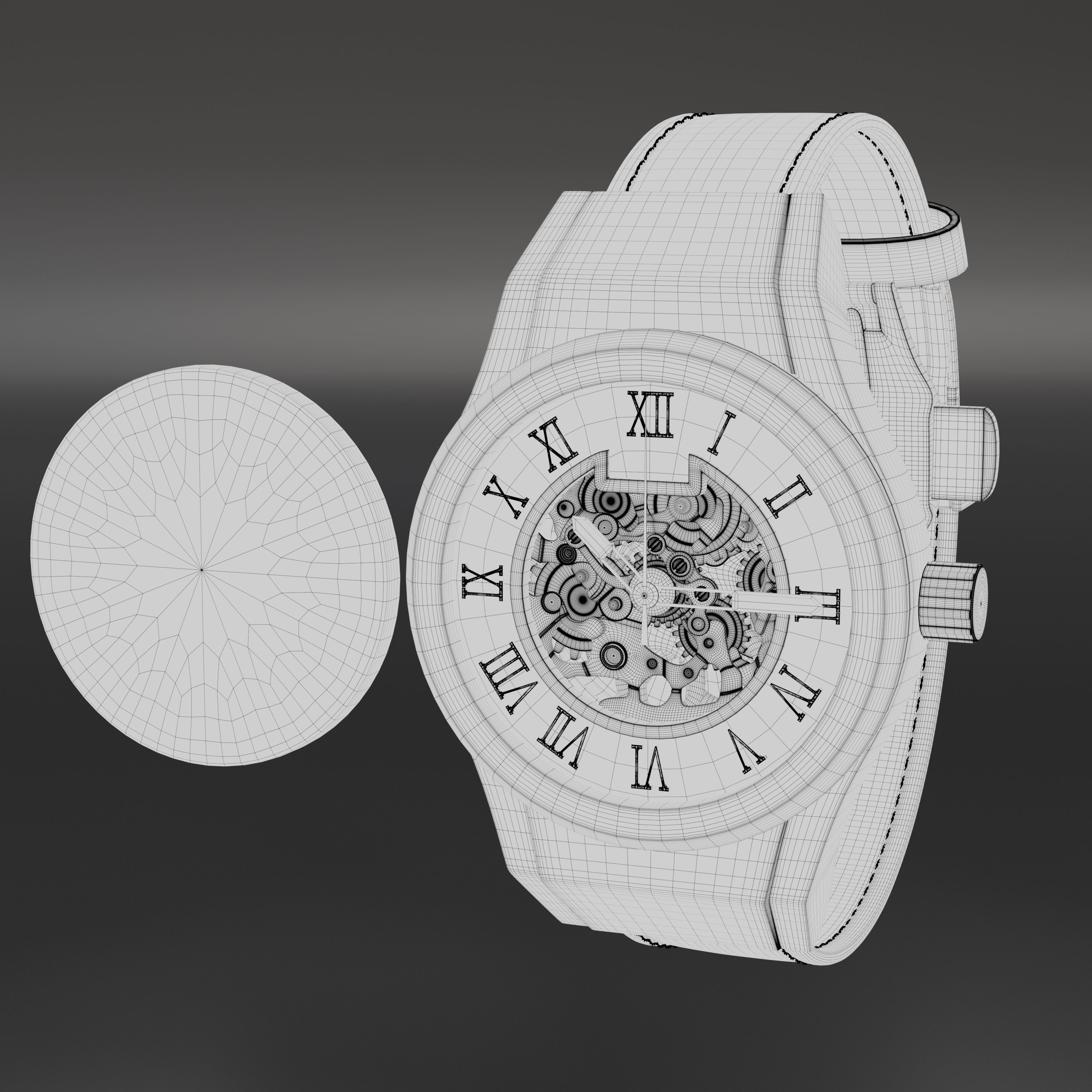 High-Quality 3D Wrist Watch Model 3D model_4
