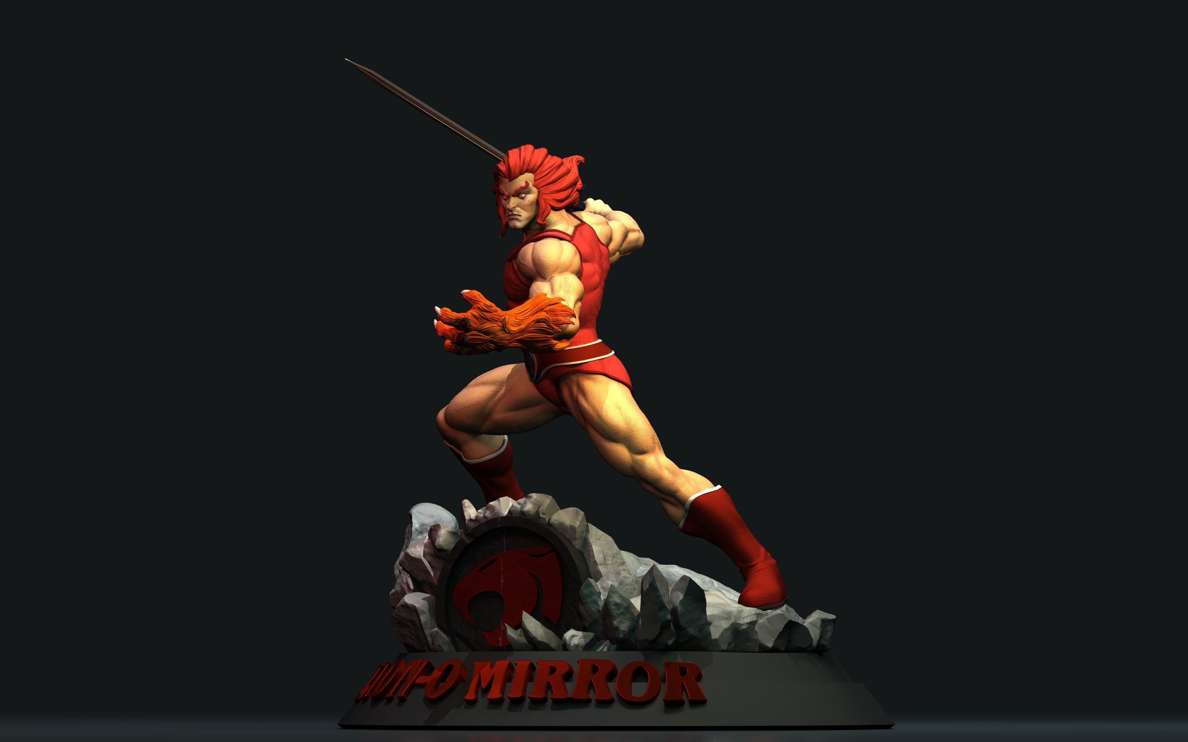 LionO Mirror Thundercats STL 3d printing Collectibles 3D print model_6